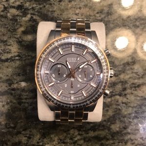 Silver and copper Guess watch